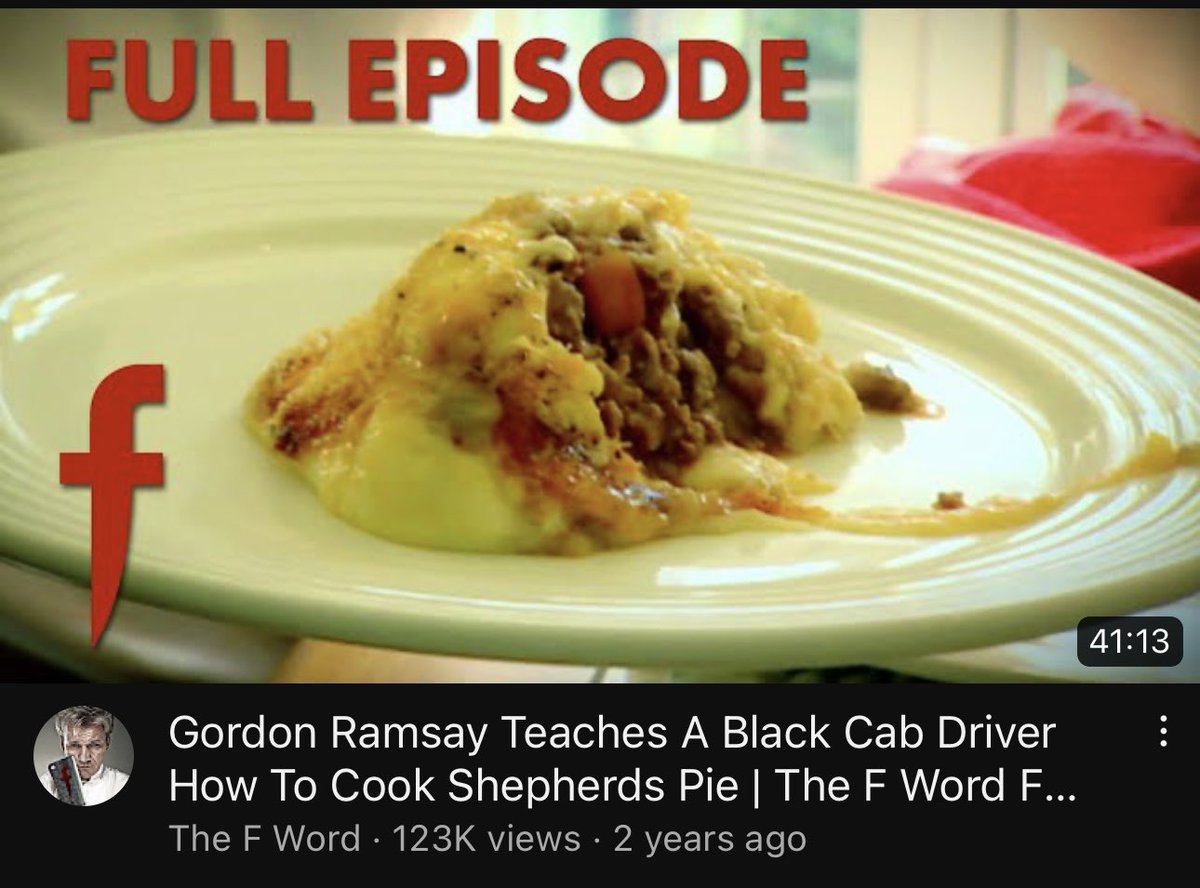 “Gordon Ramsay Teaches A Black Cab Driver How To Cook Shepherds Pie | The F Word FULL EPISODE” (The F Word) https://t.co/ldBMVz8ZeJ