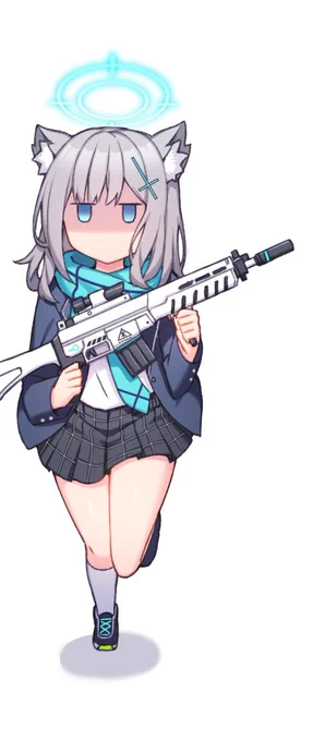 おまけぼかしをかける前のシロコ#ブルアカ 