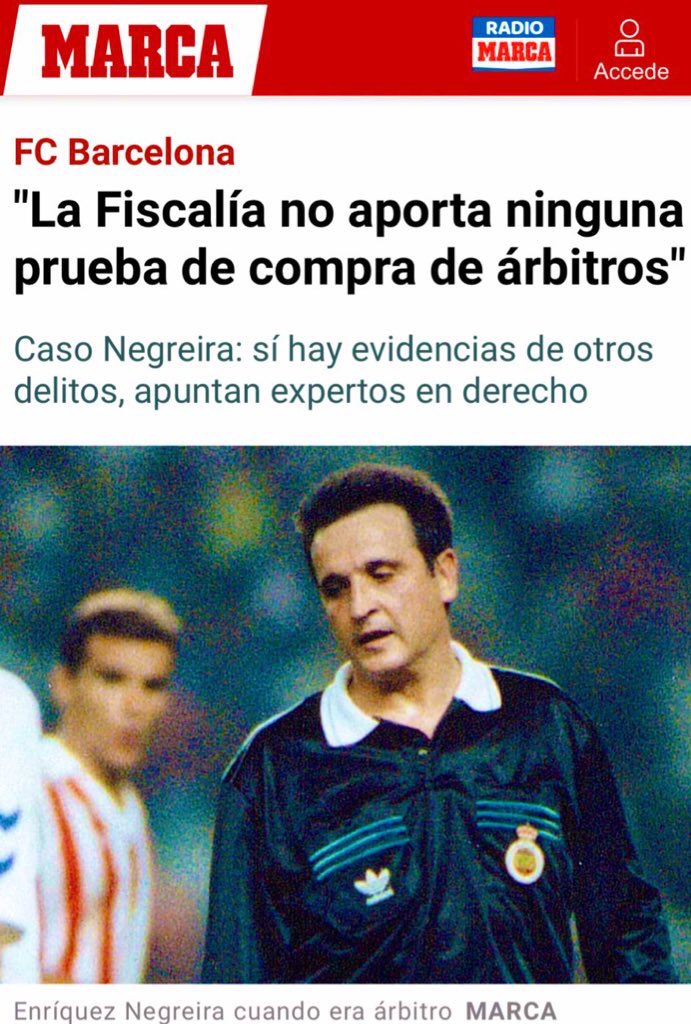 A ver,hilito sobre el tema de la denuncia de la Fiscalía al VARça porque el diario Marça y otros medios de intoxicación, además de toda la culerada desde tuiteros a “periodistas” están insistiendo en la bobada de que “La demanda de la Fiscalía no presenta pruebas contra el Barça”