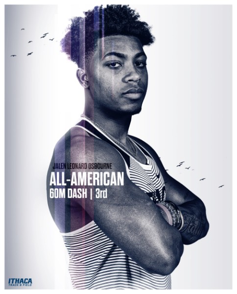 IthacaMXCTF's tweet image. ⚡️ Jalen Leonard-Osbourne is a repeat indoor All-American following his 3rd place finish in the 60m dash today!

#GoBombers #EAT #CHAFD
