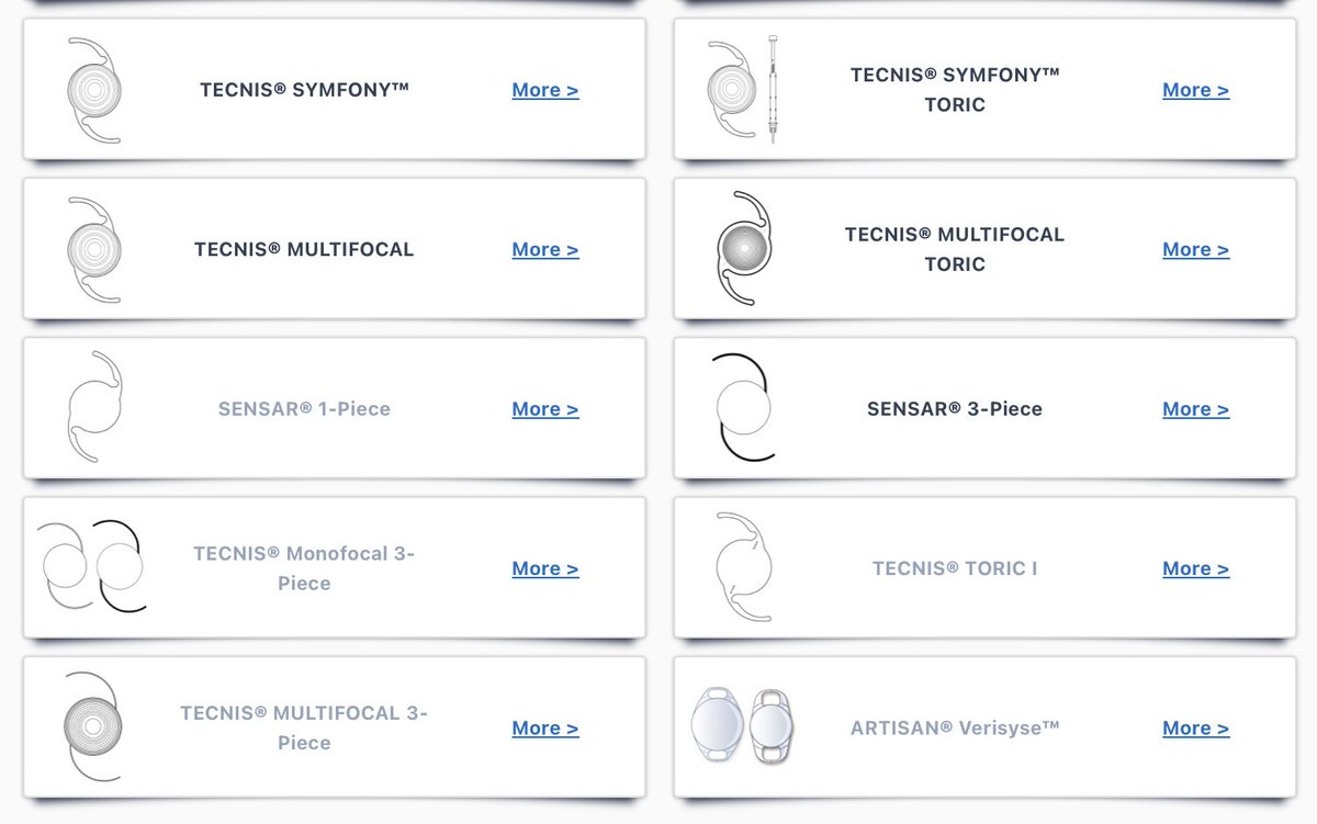 IOLReference's tweet image. We are always staying current with the help of industry. As new information becomes available, we are graying out models that don't appear in current-year marketing material or are being phased out and may have limited availability.
#ophthalmology #ophthotwitter #medtwitter