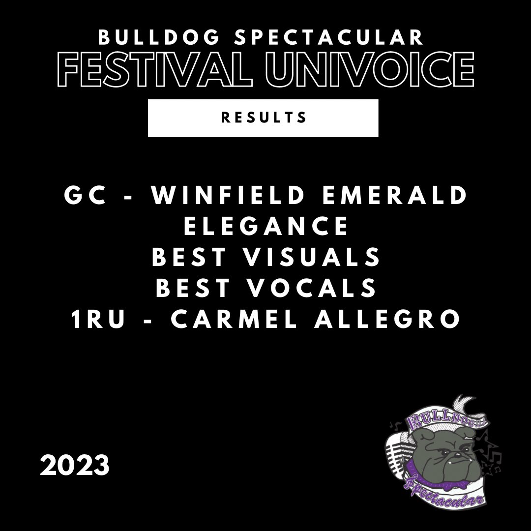 Congrats wto the #BulldogSpec23  choirs! Spending the day with all of you was SPECTACULAR!  Thank you to @MrGood_BHSTV for the incredible livestream!