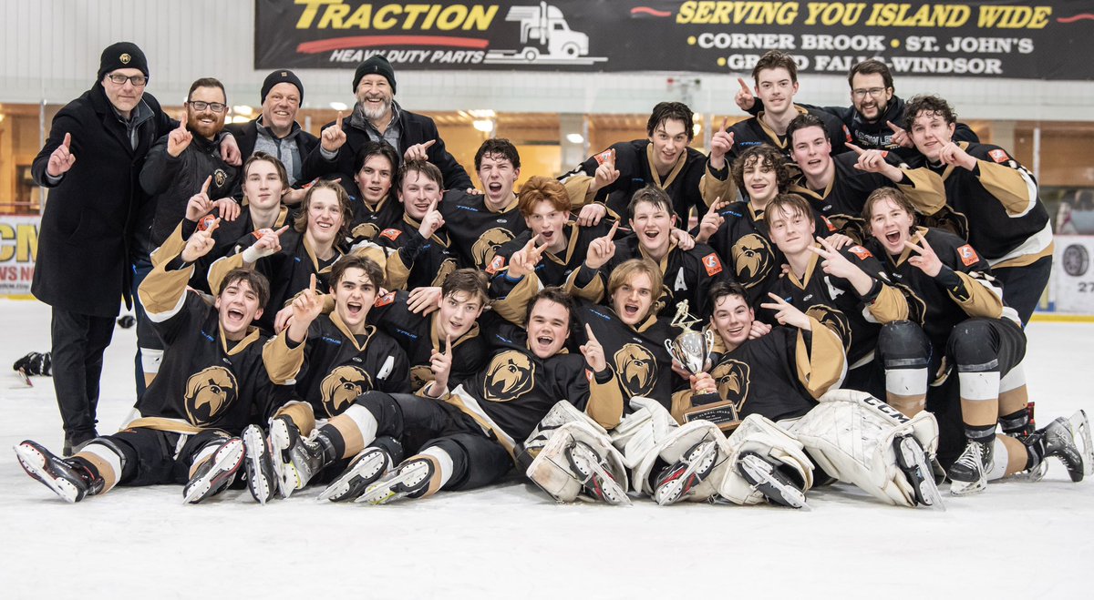 Pinnacle Growlers on Twitter "2022/23 NLU18MHL Champs!"