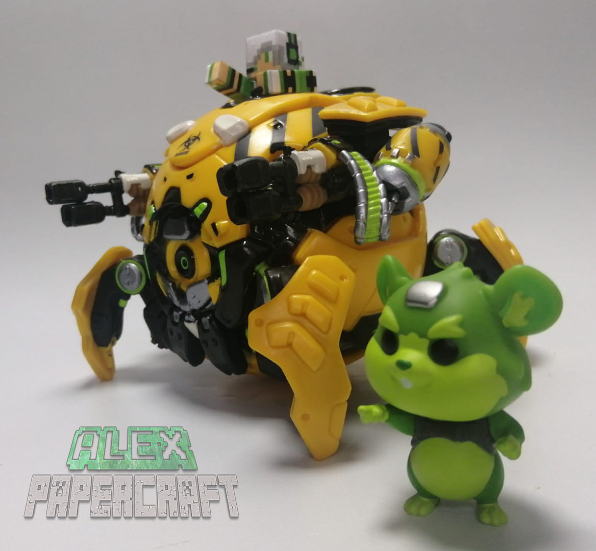 AlexPapercraft's tweet photo. Hacia adelante #Papercaft #Overwatch #Overwatch2 #OverwatchFanart #blizzardentertainment #blizzard #WreckingBall https://t.co/KGZus3n8p8