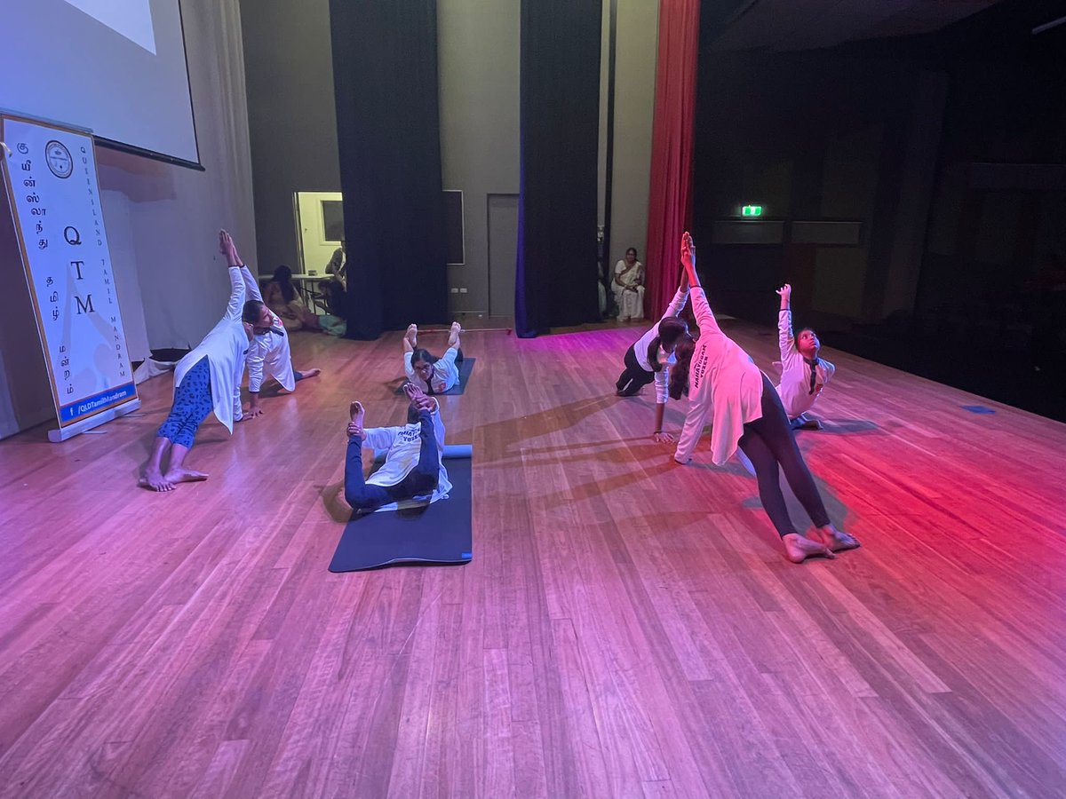 MahayogamF's tweet photo. With the great divine blessings of Mahamahariahi and Guruji, our Yoga and Yozen participants did an amazing performance in the #InternationalWomensDay2023 event, Australia
Participants
Ganikhaa, Tejaswini, Thabothini, Rathai , Mathy, Vijitha and Chandra
#Yozen #Aus @mahayogamau https://t.co/IrvSAaWHBJ