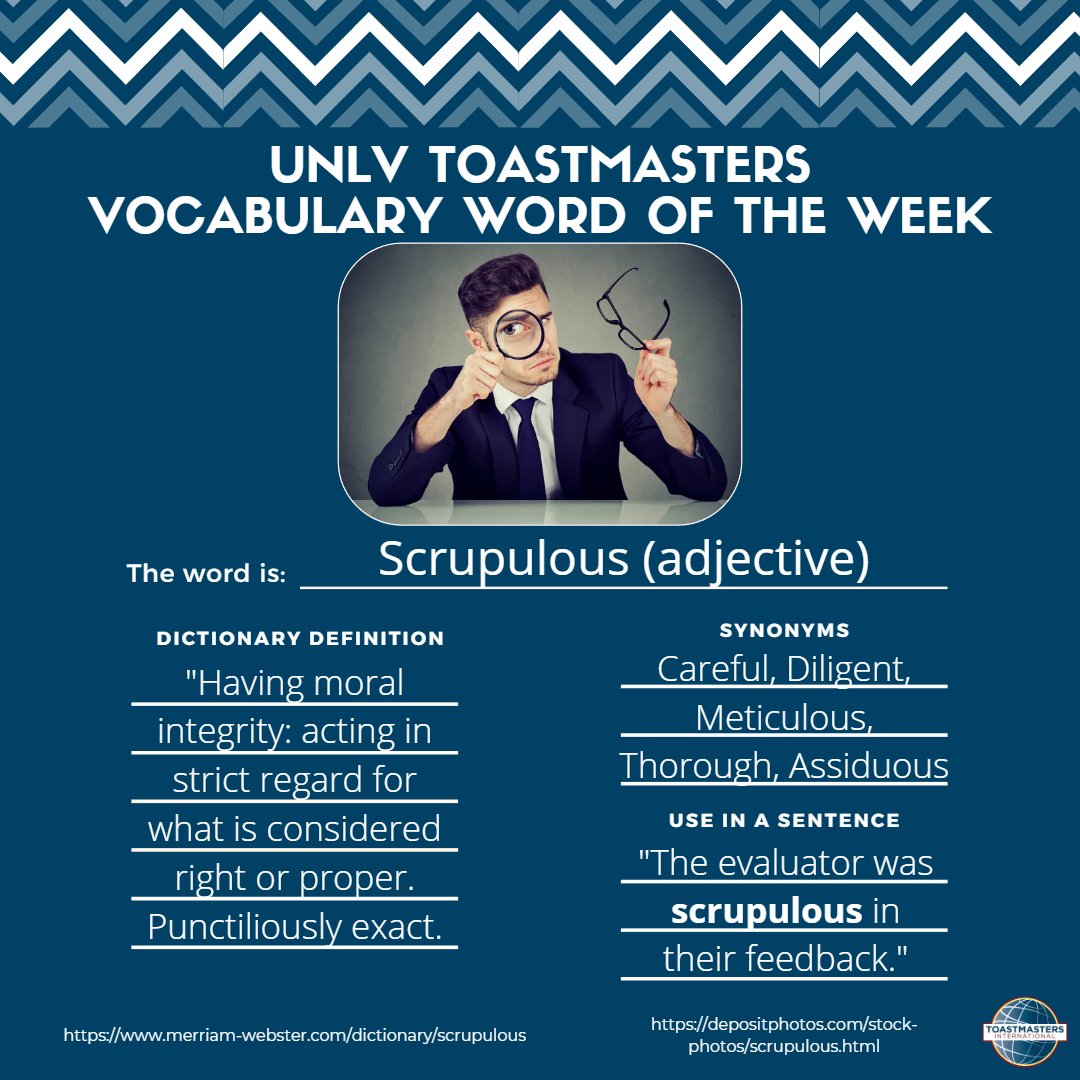 unlvtm's tweet photo. #publicspeaking #toastmastersinternational #speech #speeches #d115tm #district115 #unlv #unlvtoastmasters #toastmasters #unlvtm #tm #divisiond #drivetorise #virtualmeeting #zoom #inpersonmeeting #wordoftheday #vocabulary #vocabularyword #wordoftheweek https://t.co/xVkS9GVBK8