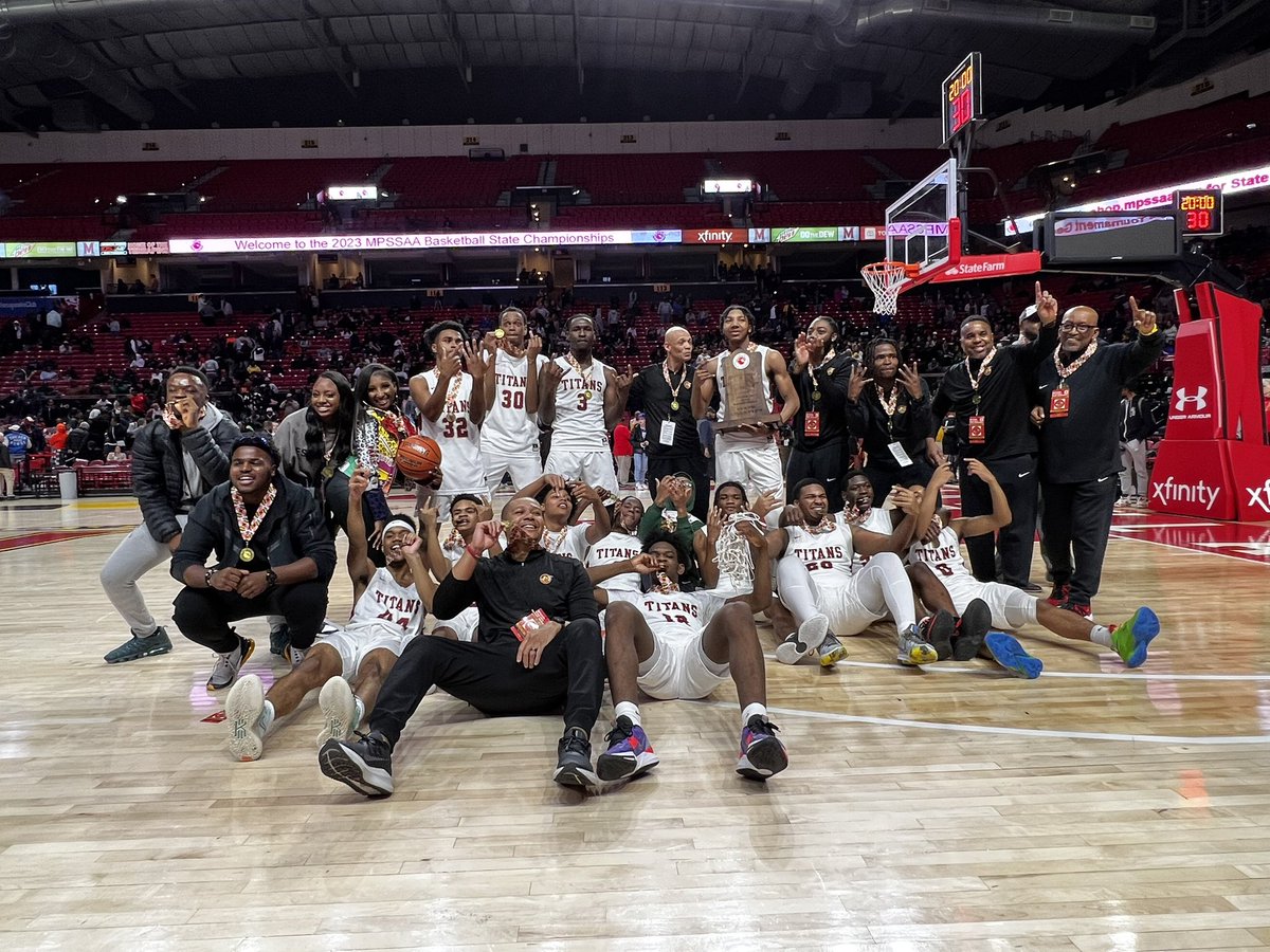 BCPSAthletics's tweet photo. Thank you @BCPS_Sup, @KyriaJoseph, @S_Mustipher &amp; Dr Zarchin for going to Xfinity Center this weekend to support our @MPSSAA_Org STATE CHAMPION basketball teams - @NTHSTitans @PikesvilleA @SportsParkville! @BaltCoPS @BCPSSportsScene https://t.co/jm1pyxHsif