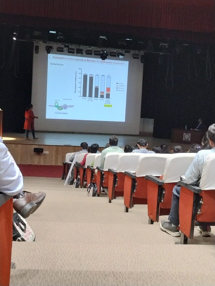 Yeast India 2023 (@yeastindia2023) on Twitter photo Dr Mridula Nambiar from IISER Pune gives a talk “Cohesins at centromeres – roles in recombination and chromosomal segregation” <a href="/iam_Mridula/">Mridula Nambiar</a> #yeastindia23 Dr Mridula Nambiar from IISER Pune gives a talk “Cohesins at centromeres – roles in recombination and chromosomal segregation” <a href="/iam_Mridula/">Mridula Nambiar</a> #yeastindia23