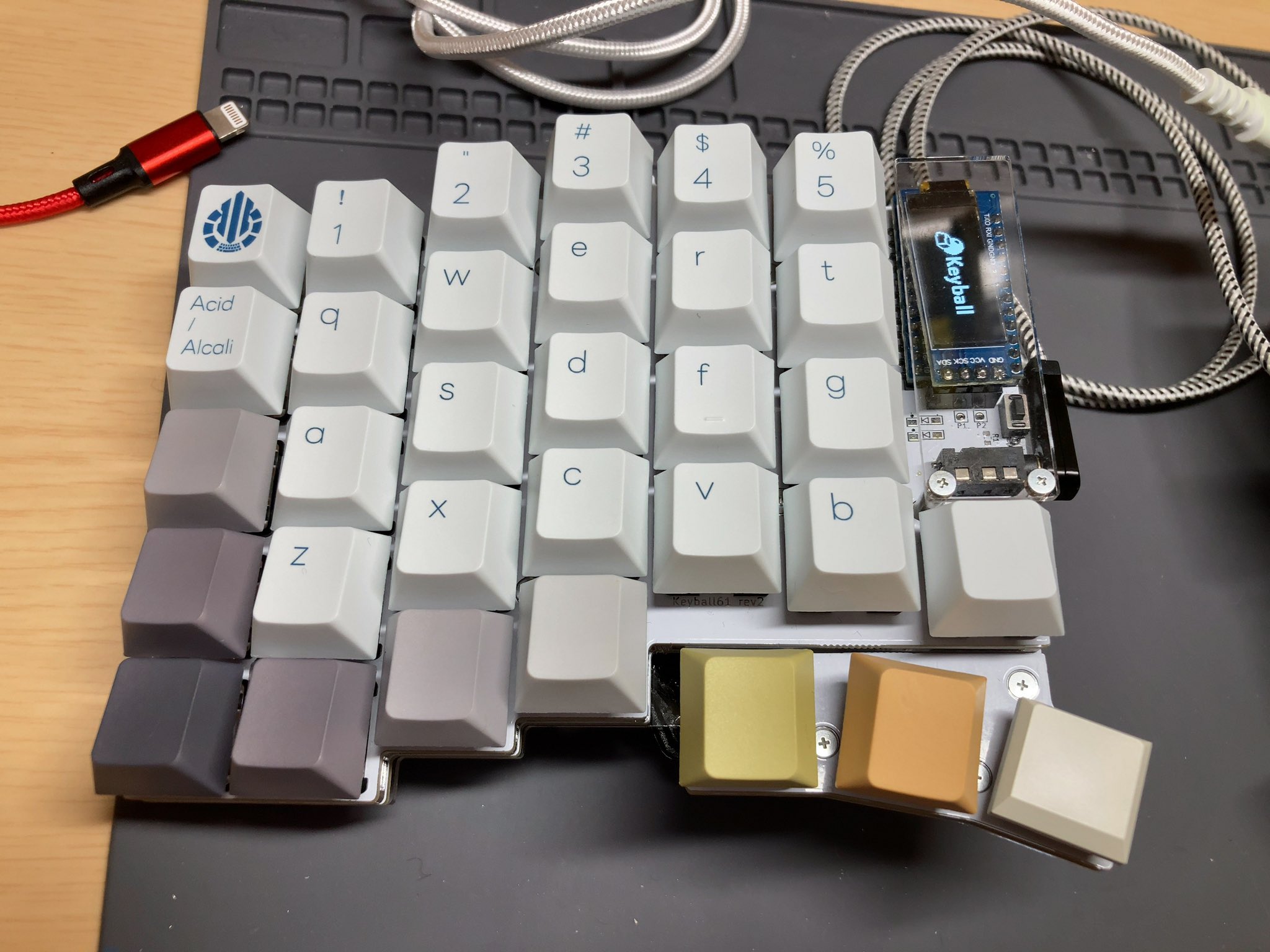 keyball61 Shirogane キーボード 未開封