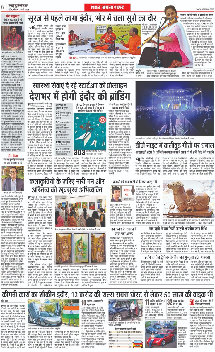 इंदौर बदल रहा है, उसके साथ नईदुनिया के पाठकों की रुचि और अपेक्षा भी। नए सोच और नए अंदाज के पक्षधर नईदुनिया के साथ आज से चार पेज का विशेष पुलआउट, नईदुनिया सिटी।
#Indore #naidunia #newspaper <a href="/ChouhanShivraj/">Shivraj Singh Chouhan</a> <a href="/IndoreCollector/">Collector Indore</a> <a href="/comindore/">Indore Commissioner</a> <a href="/IIM_I/">IIM Indore</a> <a href="/KailashOnline/">Kailash Vijayvargiya</a> <a href="/IITIOfficial/">IIT Indore</a> <a href="/Nai_Dunia/">NaiDunia</a>