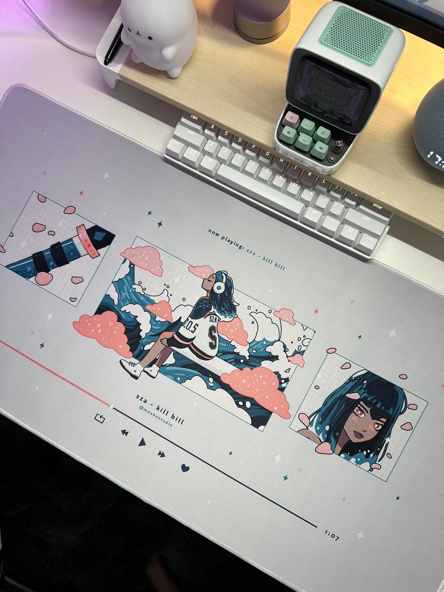 MookoStudio's tweet image. More pics cause I’m proud of them 😤🥹

#mousepad #mousepaddesign #sza #killbill