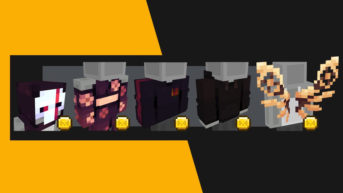 Check out our new Character Creator items on the #Minecraft Marketplace!

▪️ Blossom Kimono
▪️ Trendy Rose Top
▪️ Black Hoodie
▪️ Steampunk Wings
▪️ Cloaked Mask

Access them by editing your character in the dressing room!