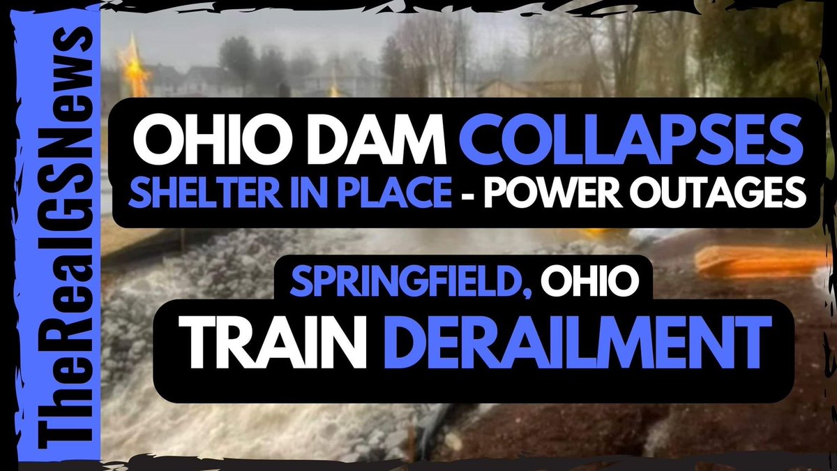 ⚠️ BREAKING: OHIO DAM COLLAPSES! - SHELTER IN PLACE - POWER OUTAGES - SP... youtu.be/0-AWSGW1eiY #ohio #SpringfieldOhio #springfeild #EastPalestineOH #eastpalestineincident #trainderailment #dam #ohiodam #breaking