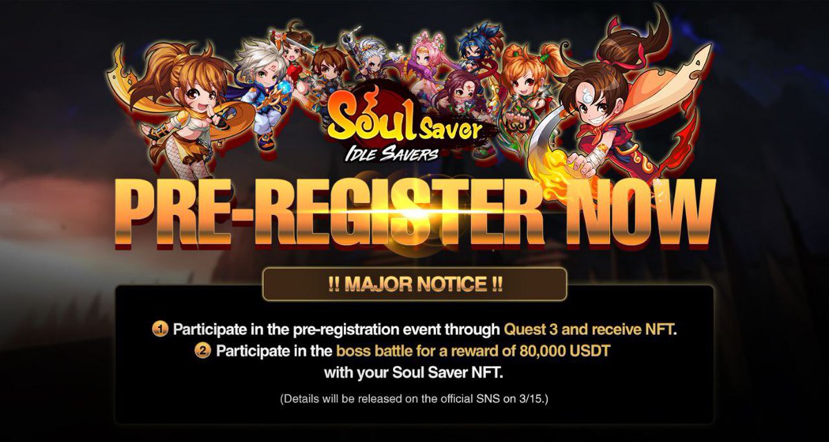 ✨Pre-Registration LIVE✨

Pre-registration has finally started with great benefits.
For more details, please refer to the link below.

🎁Prize Pool: 80,000 USDT

📌Quest3 link: me2.kr/wuSYH
📌Pre-Registration link: url.kr/m6ayk5