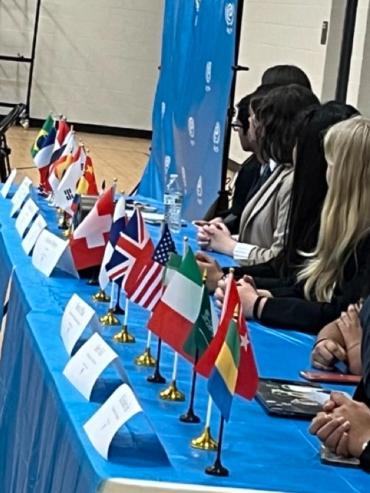 DanaeBoyd's tweet photo. #Proud of @NewTechCoppell @NTHC_MUN Secretariat for hosting @ MUN 2023🌎 What a great conference. Thank you🤗 @MahumRana2004 for all your help! Shout out to @SMUHRP Dr. Halperin speaking about the importance of human rights. "There is no such thing as a lesser person." 👏 https://t.co/HQlZV9S1uI