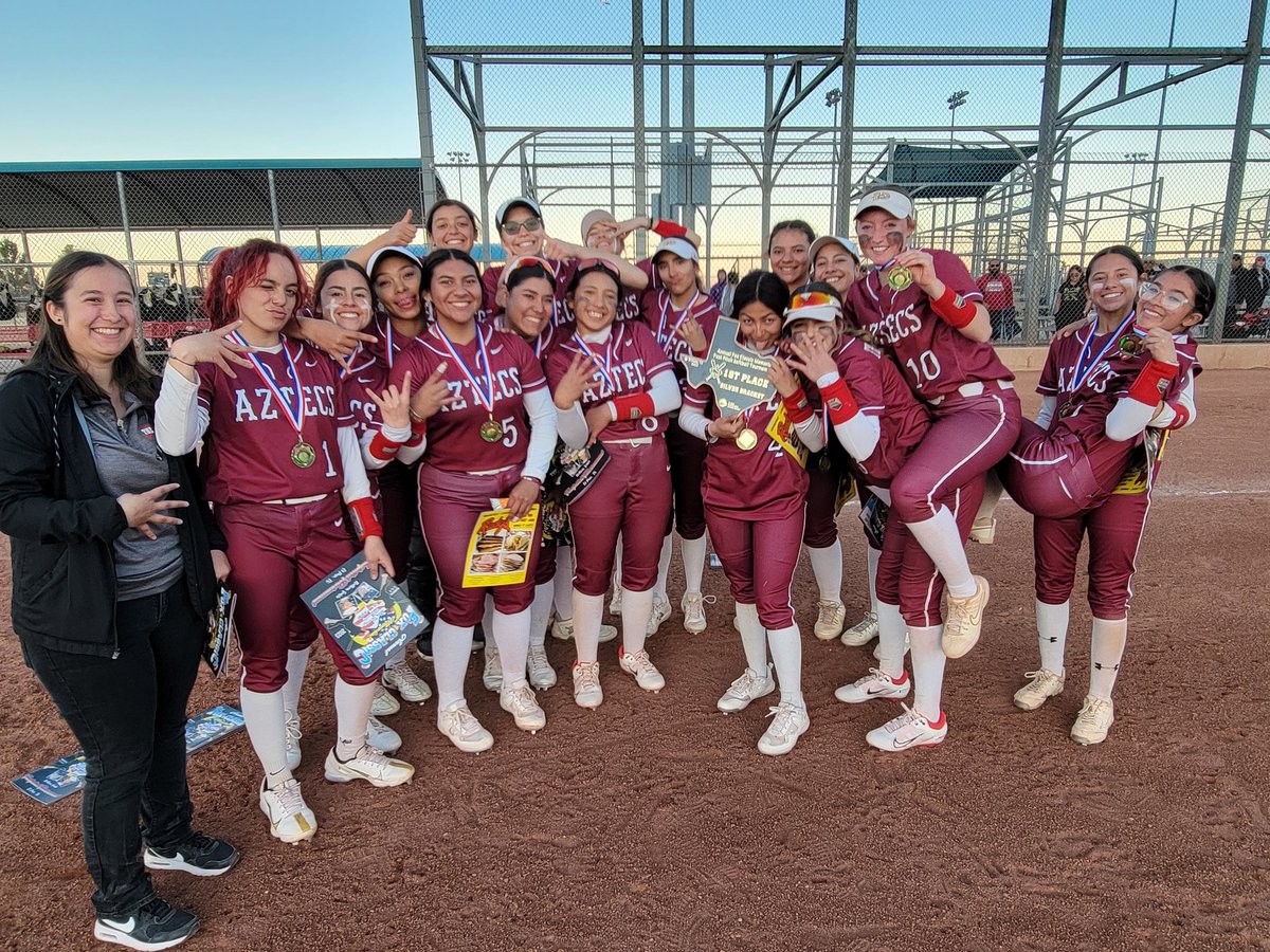 A_Telas's tweet image. The El Dorado Aztecs are your 2023 Fox Classic Memorial Silver Bracket Champions!
@EDAztecs_HS 
@Coach1Martinez 
@CoachGabaldon
@SocorroISD 
@Fchavezeptimes 
@915FASTPITCH
@TX6Asoftball
@TexHSSoftball 
#SLAYTHEDAY