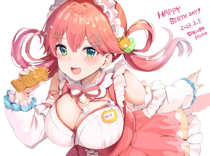 はっぴーばーすでーみこち#さくらみこ生誕祭 #miko_Art 