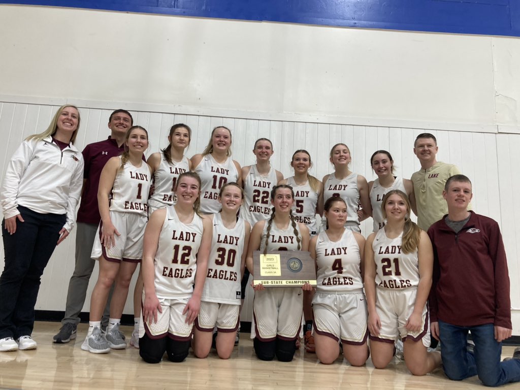 CONGRATS to LP’s <a href="/MariahFarmer123/">Mariah Farmer</a> and <a href="/TRoss2023/">Taylor Ross</a> and their Silver Lake Eagles team!! They’re headed back to state! #LPsHeadedToState #RingChasin #TheLPSisterhood🔴🔵