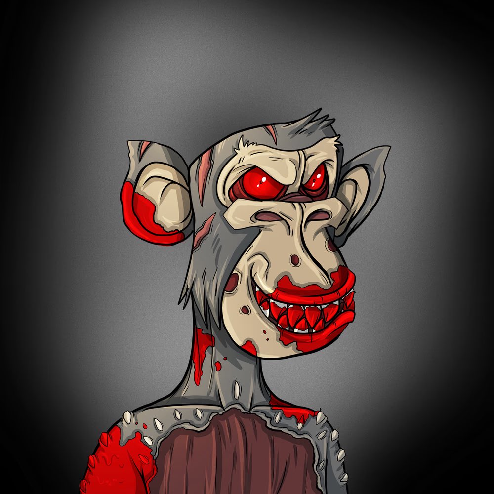 @ZombieApesNFT <a href="/ReadOnlyUp/">Read Only 🐆</a> Loving my MegaZombie!!! Look at that smile!! He knows more good things are coming for the #Zombieverse