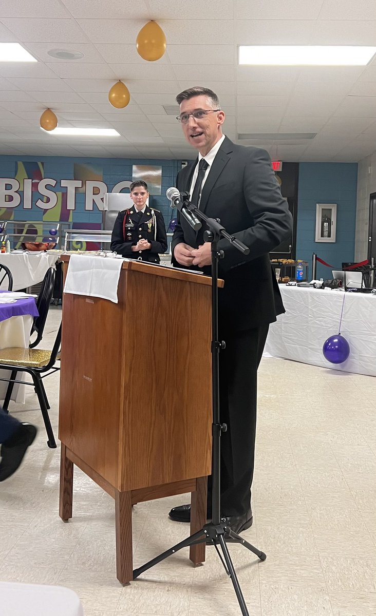 ewilson4forsyth's tweet photo. Leighanne and I had a great time at the Mary Persons High School Battalion JROTC Military Ball this evening.
I was honored to speak to the cadets and guests. I am inspired by this fine group of young people and am confident that our future is bright with these young leaders. https://t.co/WdOpXIG8lD