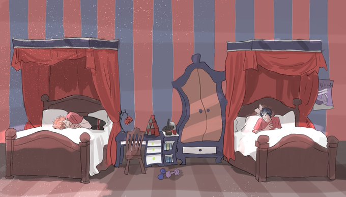 エーデュース、相部屋なのとても良いなあ、2年生も相部屋でいてね、2年生に、なって、ね、、 