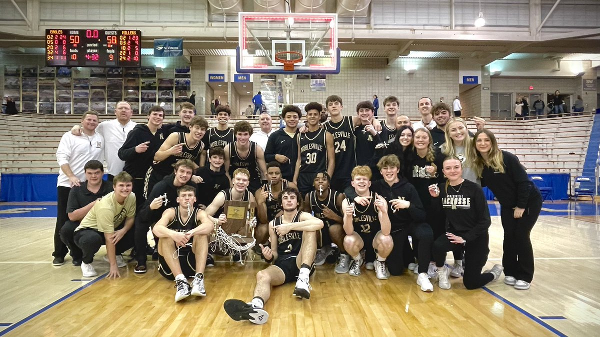 The 2022-23 Noblesville Millers are the 23rd Sectional Championship team in program history! The first since 2010! #MillerPride