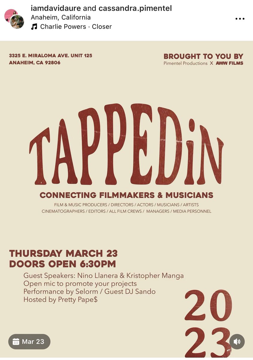 Wilddd! We’re already at 70% RSVPs! 

Creatives! RSVP now before it’s too late 🫣 Filmmakers, Musicians, Actors ETC! #mixer 

eventbrite.com/e/568413549227