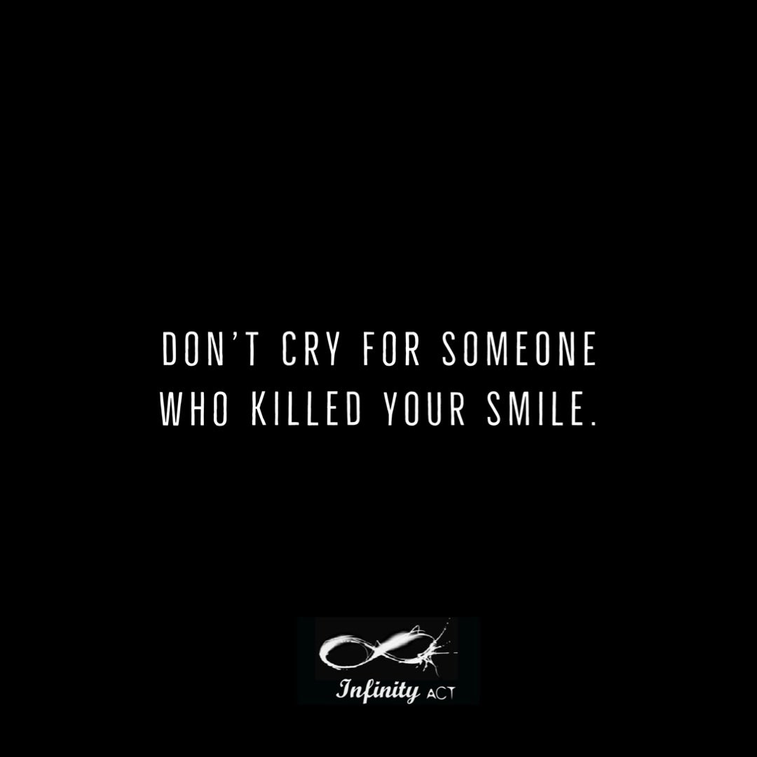 infinity_act's tweet photo. Don't cry for someone who killed your smile.
#life #lifelessons #quotes #lifequotes #quoteoftheday #creators #infinity #infinityact #quote #facebookquotes #instagramquotes #love #dont #cry #smile @infinity_act https://t.co/VaHnnu7NMN