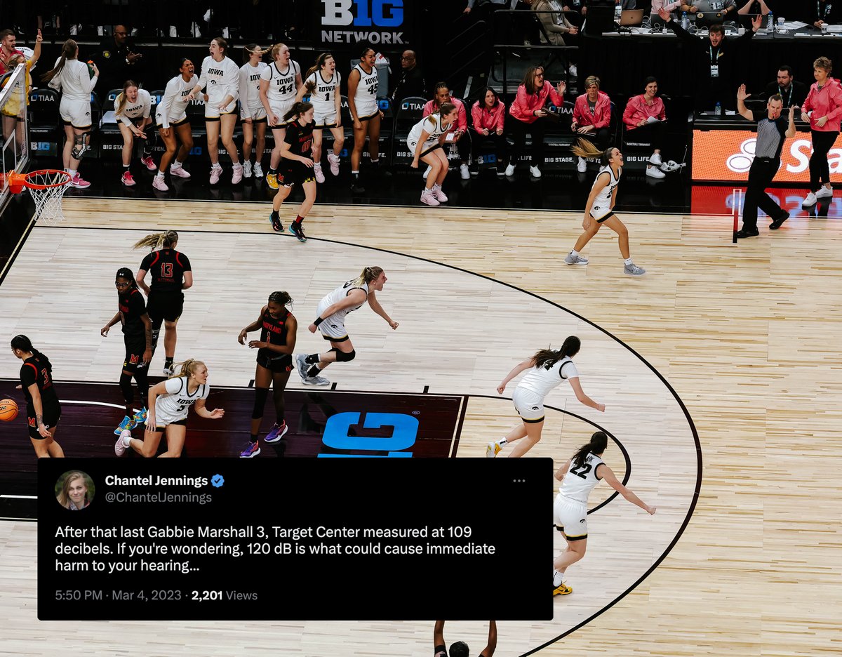 IowaWBB's tweet photo. Carver North was rockin' 😎

@GabbieMarshall x #Hawkeyes https://t.co/okD33XUX3n