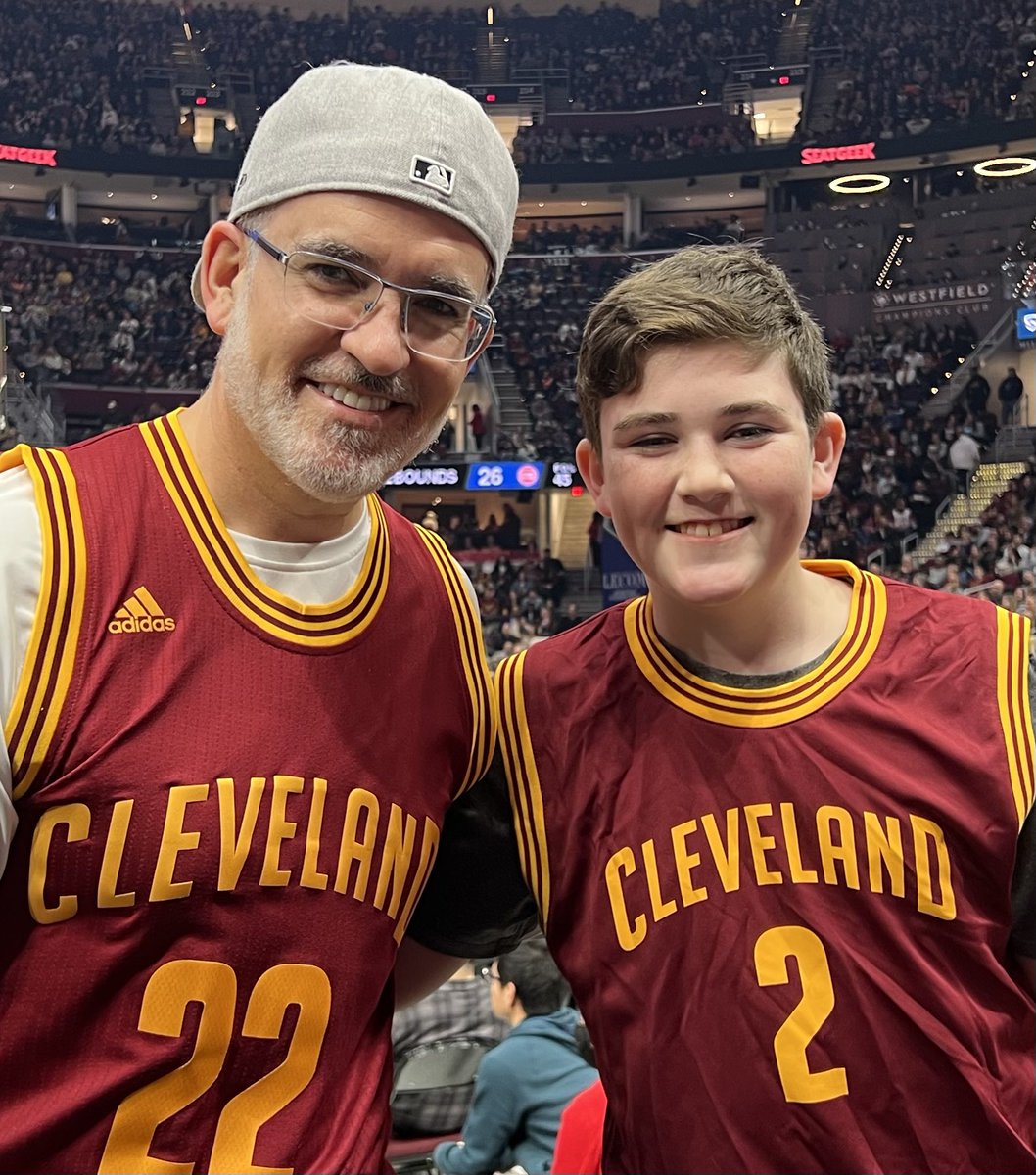 max_macesich's tweet photo. Me and my best buddy Mason… Cavs Pistons… what a game so far… awesome seats thanks to #Legend Bill.   #LetEmKnow https://t.co/ee3lQ3m0k7