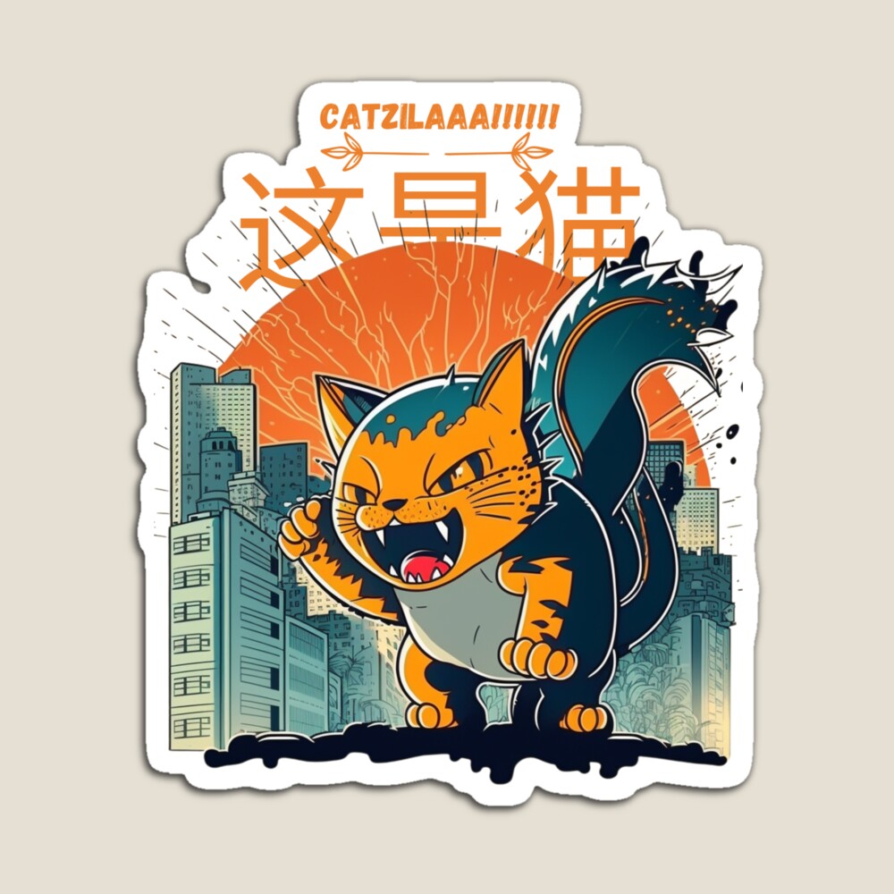 Woomby_'s tweet photo. Show Your Love for Cats with the Fun and Playful Catzilla t-shirts &amp; Stickers.
Order yours Today: https://t.co/UXnLiqROxk
Tags: 
#tshirts #tshirtdesign #catlovers #redbubble #Cat #catzilla #Stickers  #Illustrator #tshirtshop #art #pets #CatsofTwittter https://t.co/VrF1yKtT7k