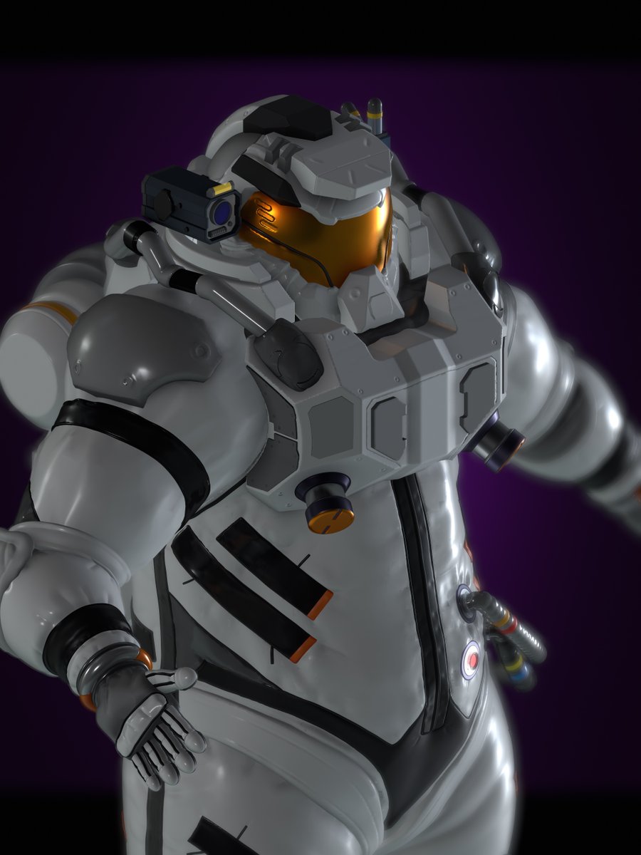 zeroduber's tweet photo. Astronaut  via @artstationhq https://t.co/dtZaTfpj23 #astronaut #nomadsculpt #spacesuit #NASA #SpaceEngineers #AdAstra https://t.co/wc4naL52zt
