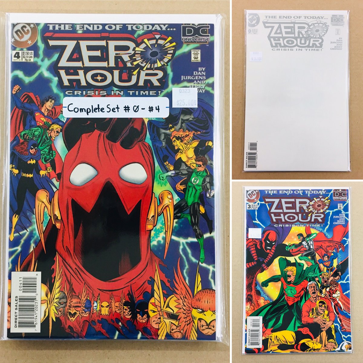 CosmicComicsLV's tweet photo. #Restock of #ZeroHour Crisis In Time!  An underrated #DCcomics crossover event.  The complete #ComicSet and single issues restocked. https://t.co/MqXhuBFrQx