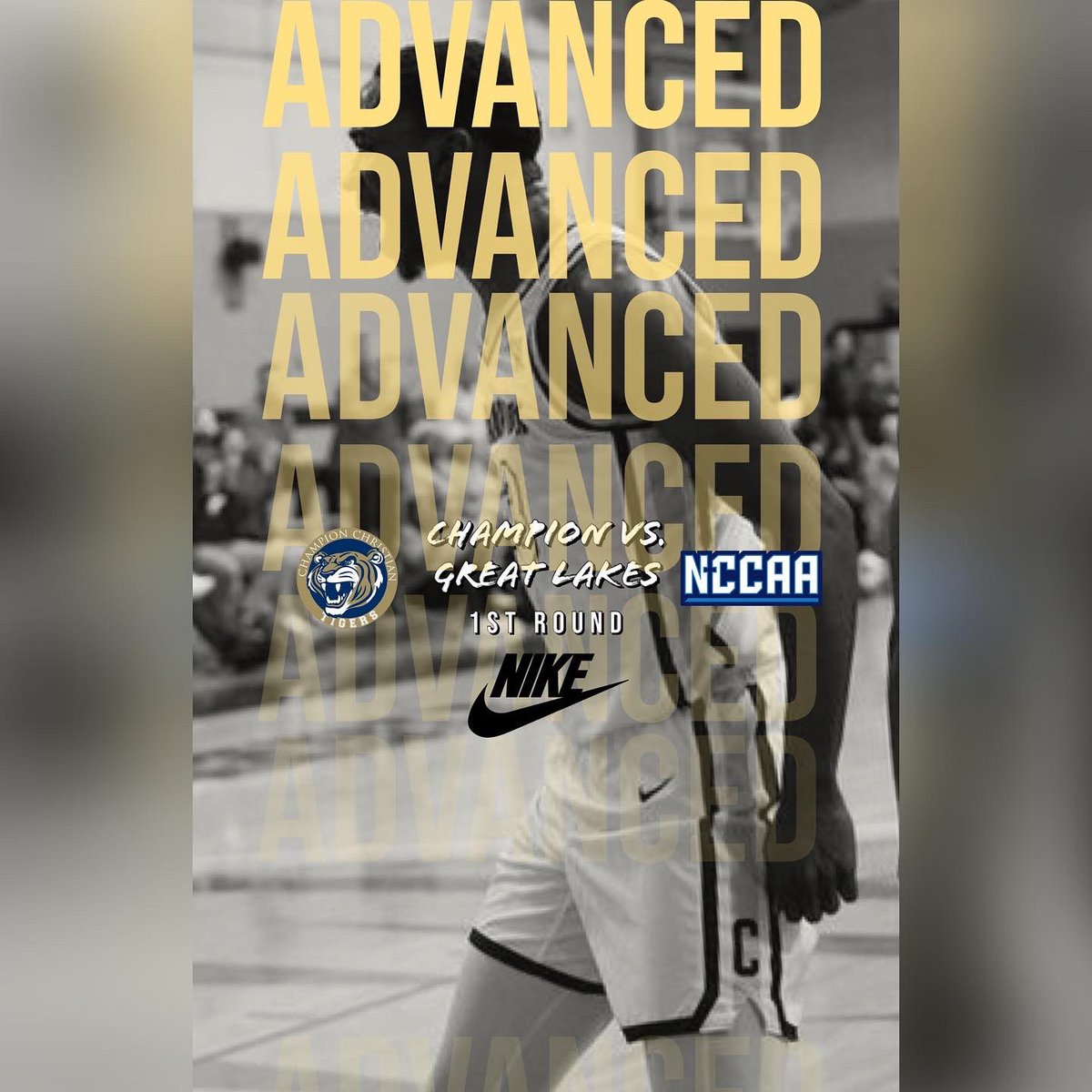 ChampionMBB's tweet photo. 🚨 The Tiger’s advance to the NCCAA National Tournament for the first time in school history! They will be the #4️⃣ seed taking on Great Lakes from Lansing, MI. More game info to come. Let’s get it!!!🗣️🗣️🗣️ #committedtogether🤝 https://t.co/WaJNvuUo0C
