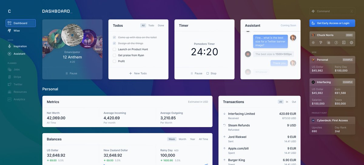How to smash out work?

Start a track, write todo's, start a timer, get help when you need it. No need to open other apps. Stay in your flow. See the fruits of your labor.

Follow <a href="/interfacing_/">interfacing_</a>