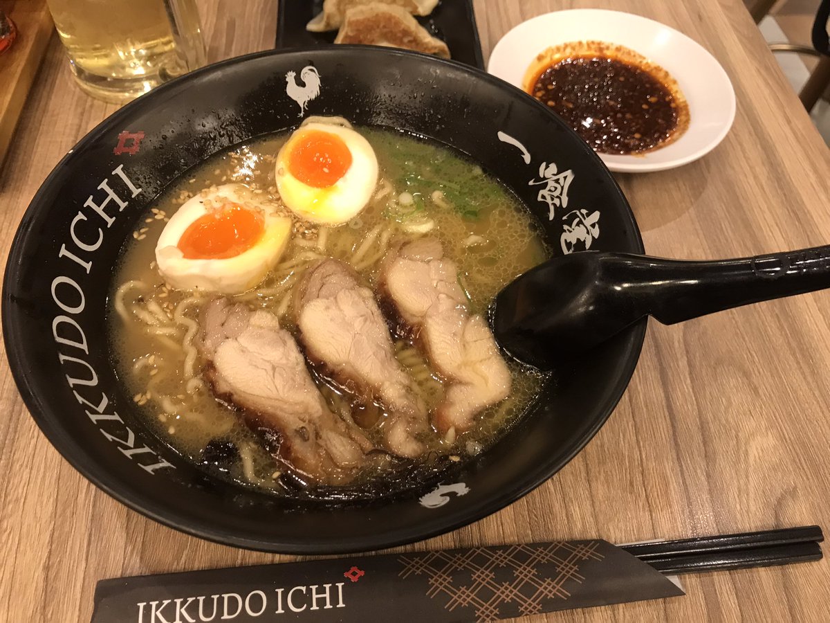 orangutan87's tweet photo. 昨日一喰堂はじめて食べたけどうまかったな🍜
行列できるのも分かる。 https://t.co/jmqtq46f0J