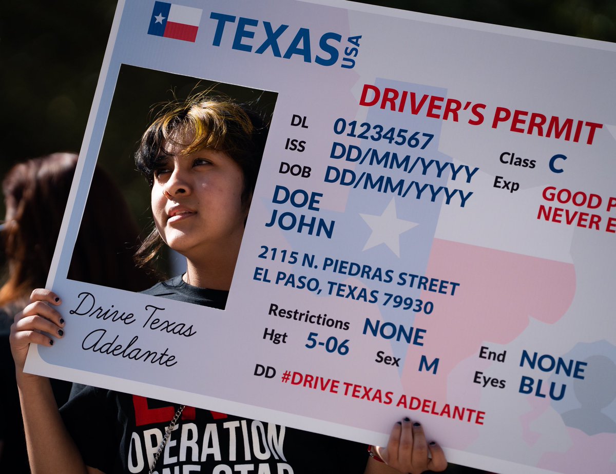 sara_diggins's tweet photo. Frames from this morning’s rally at the Texas State Capitol, calling for an end to Operation Lone Star and demanding Driver’s Permits for all Texans, for @statesman #texaspol #texaslege https://t.co/mop1CuGkwc