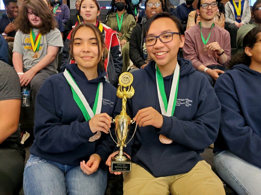 RockdaleMagnet's tweet photo. Headed to State! Congrats to Rockdale Magnet Science Team on winning third place overall and 17 medals at Science Olympiad Regionals! They’ve earned a spot at the state championship! https://t.co/Zqb03NzI4X