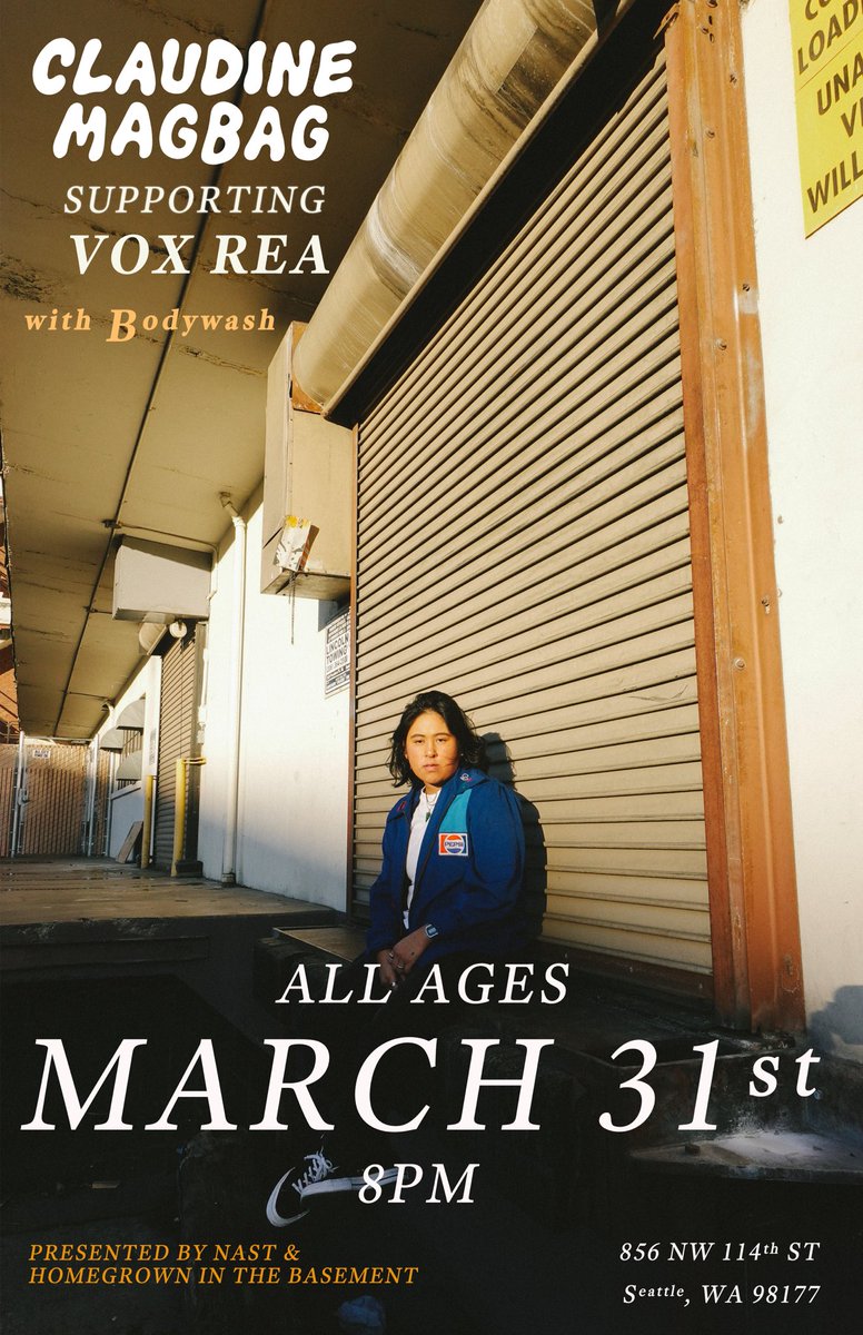 SEATTLE SHOW ANNOUNCEMENT!!! playing a show with some friends @voxrea and @bodywashmtl Friday. March 31st. HOUSE SHOW AND SPACE COWBOY THEMED link to tix: eventbrite.com/e/homegrown-an…