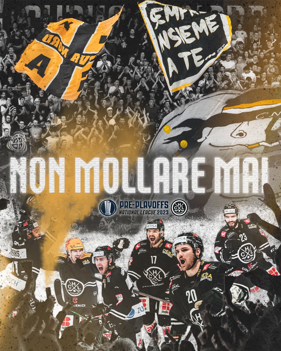 Al via martedì gara 1 dei pre-playoffs contro il Friborgo. 

⚪️⚫️ Forza ragazzi, forza Lvgano! ⚪️⚫️

#NonMollareMai #LVGA