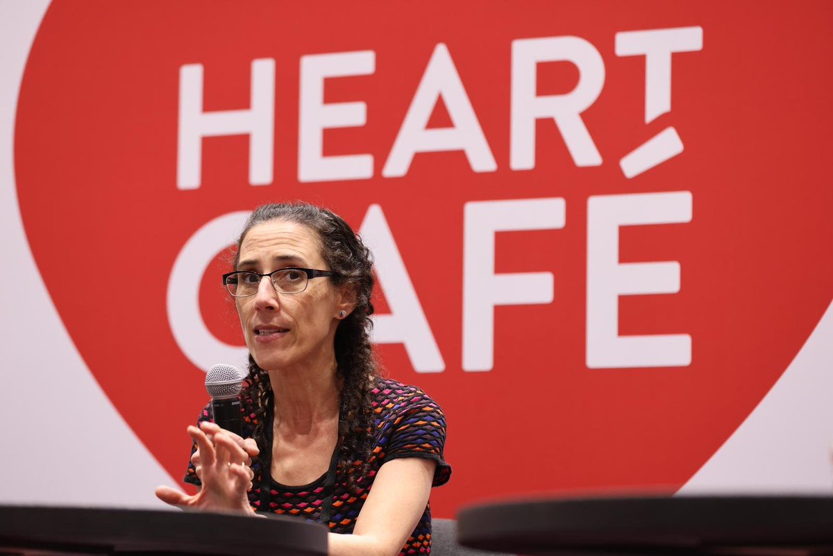 “In the United States, there are an estimated 300,000 immigrants from Latin America who have #Chagas. Yet, many physicians here are not aware of the disease. This needs to change.” – Rachel Marcus <a href="/chagasdoc/">Rachel Marcus</a> speaking at our Heart Café at #ACC23/#WCCardio