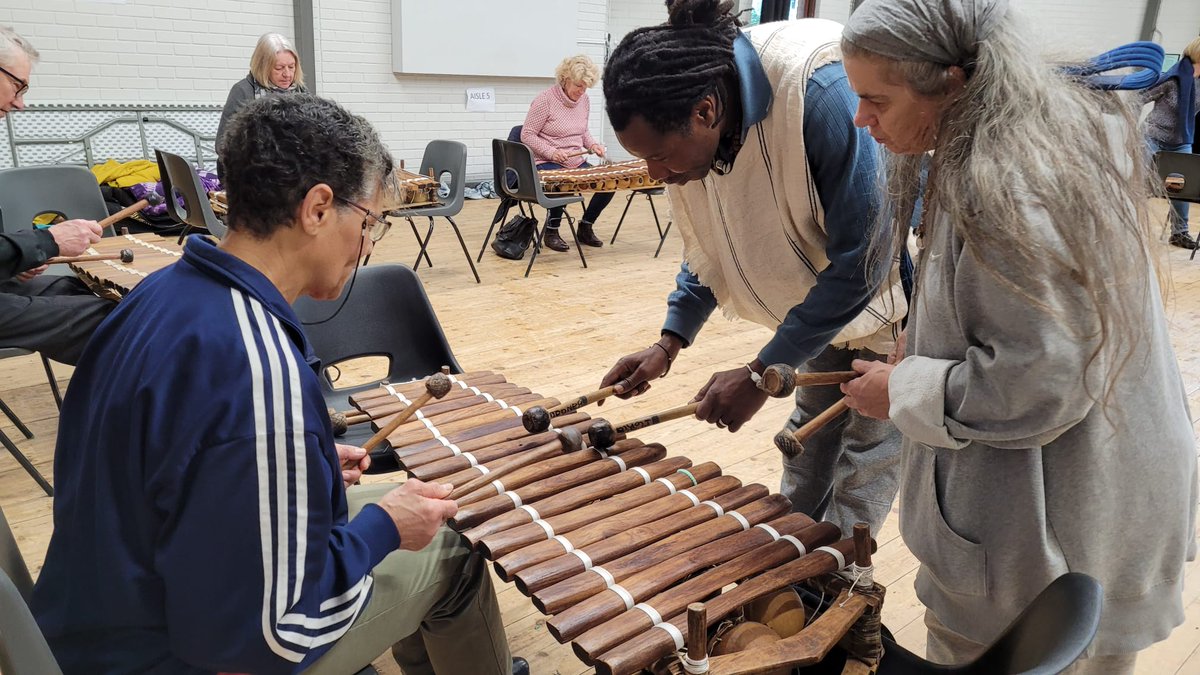 Great workshop for Madula drums..