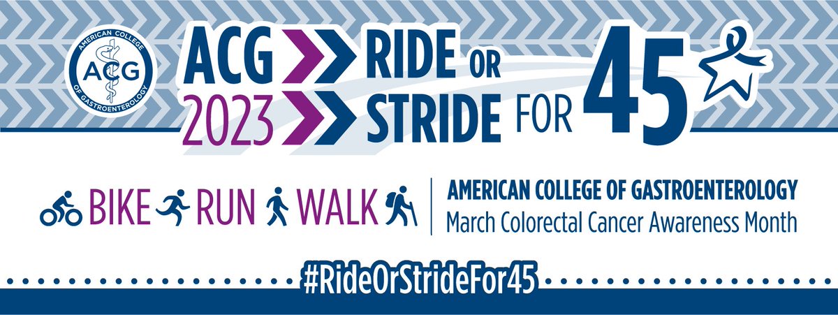 Putting in the miles for @AmCollegeGastro #Rideorstridefor45! 

#ColorectalCancerAwarenessMonth #45isTheNew50