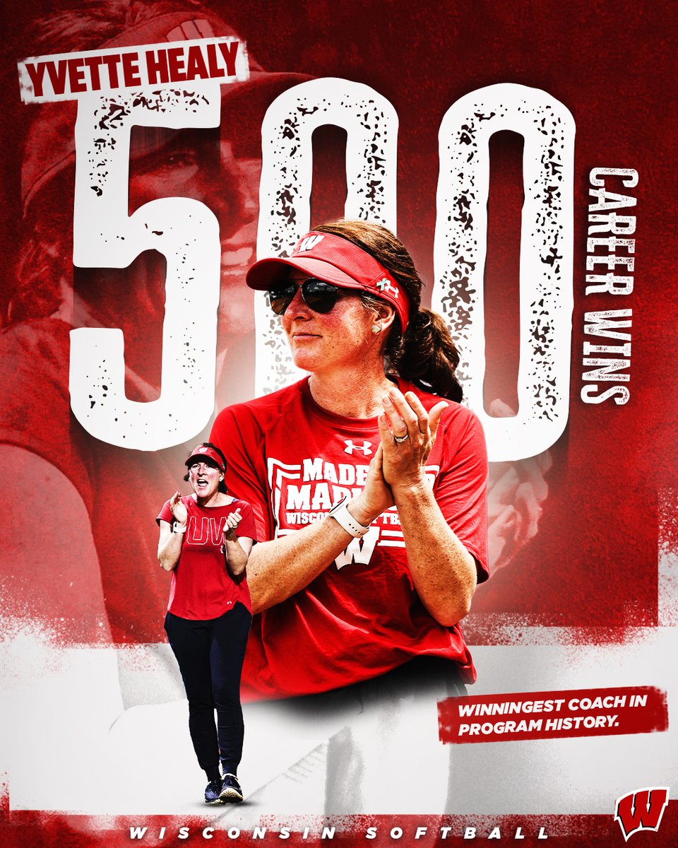 The Badgers hold on to the 3-0 lead and Head Coach Yvette Healy picks up career win No. 500 ‼️👏

Congratulations, @YvetteHealy ❤️

#OnWisconsin