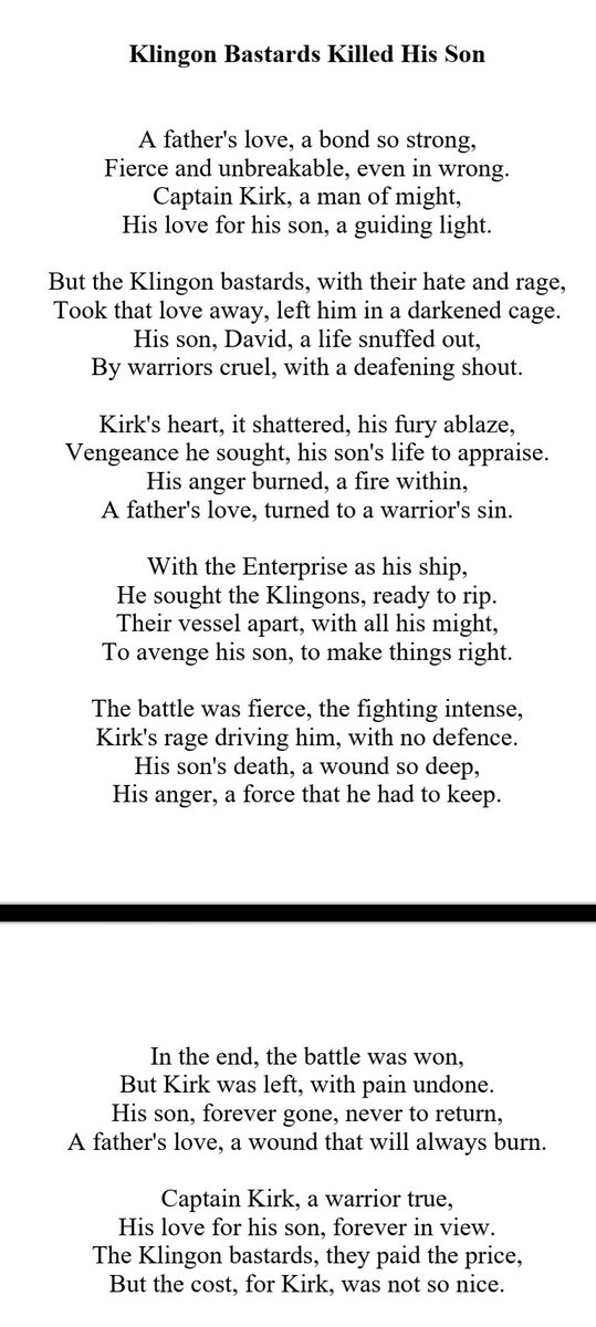 A poem about Captain Kirk, written by Artificial intelligence.  #startrek #StartrekPicardSeason3 #StarTrekPicard #ChatGPT
