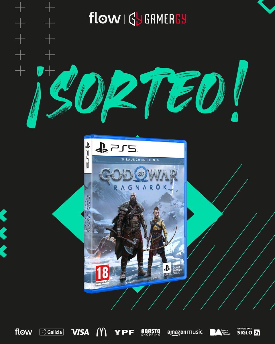 GAMERGY_Global's tweet photo. 🎁 ¡Nuevo sorteo! Ganate el God of War Ragnarok así de fácil 👇🏼

1️⃣ Seguinos en @GAMERGY_Arg 
2️⃣ Dale RT a este tweet
3️⃣ ¡Y ya estás participando!

Tenés tiempo hasta el lunes a las 21 ⏳ https://t.co/XyoaYruyIK