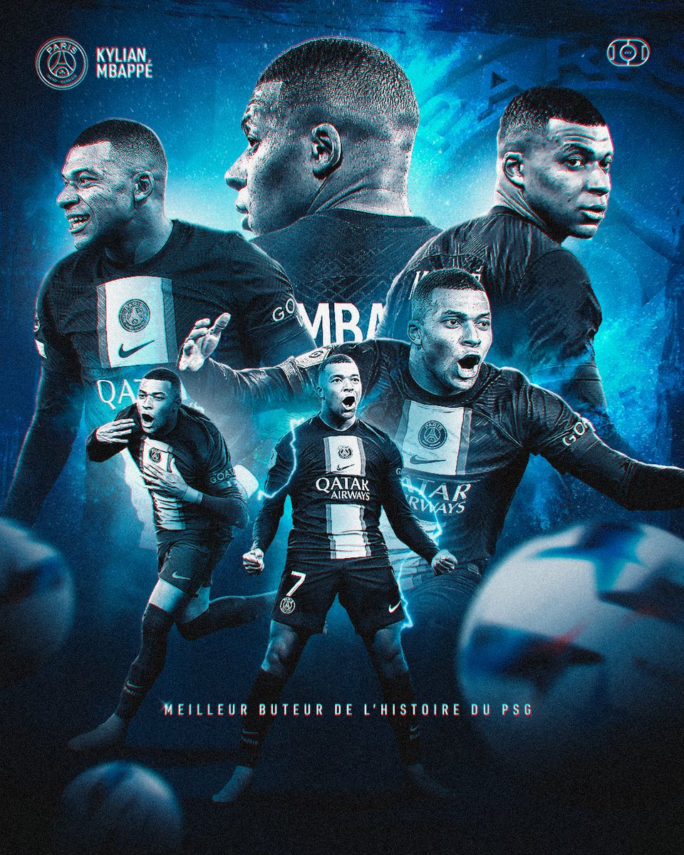 VibesFoot's tweet photo. Kylian Mbappé devient le MEILLEUR BUTEUR de l’histoire du PSG ! ❤️💙

Dans la légende, à seulement 24 ans. ✨ https://t.co/KWOOBMgsQ1
