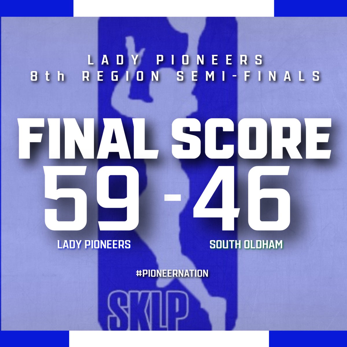 On to the Regional Championship game!!  One last step to make it to Rupp!!  Sunday, 3:00pm, Gallatin County HS!  Show up and support our Lady Pioneers!  
#PIONEERNATION