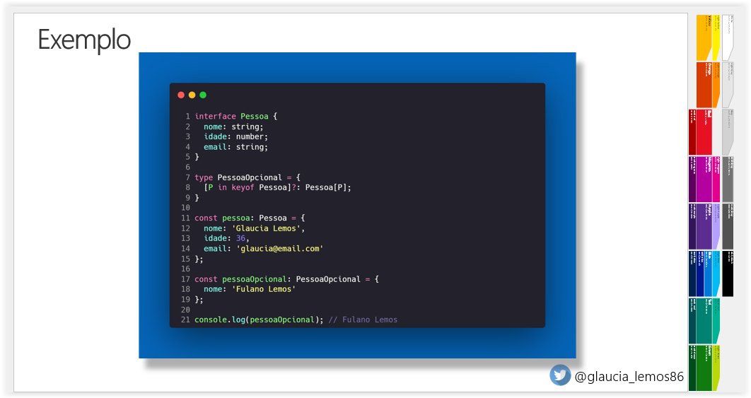 glaucia_lemos86's tweet image. Preparando a aula sobre Mapped Types do curso #TypeScript - Zero to Hero!
E tenho certeza de que, depois que vocês entenderem como funciona e como usar, a cabeça de vocês vai simplesmente 🤯
Novos vídeos: toda semana (quartas ou quintas)!
Aguardem! 😃
