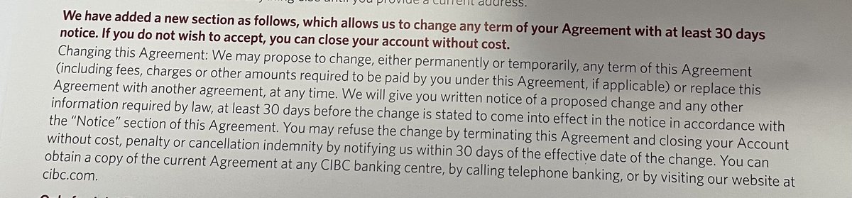 ERMGovernance's tweet photo. ⁦@cibc⁩ Thabk you for telling customers that you don’t care. They can go elsewhere if they don’t agree your dictatorship. #ombudsman #finance ⁦@CBC⁩ ⁦@cbcgopublic⁩ https://t.co/bGm0oTlnpN
